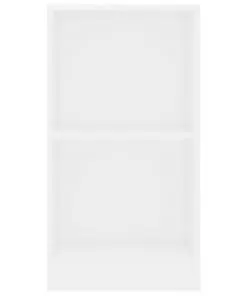vidaXL Bookshelf White 40x24x75 cm Chipboard