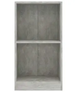 vidaXL Bookshelf Concrete Grey 40x24x75 cm Chipboard