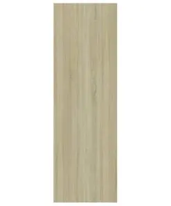 vidaXL Bookshelf White and Sonoma Oak 40x24x75 cm Chipboard
