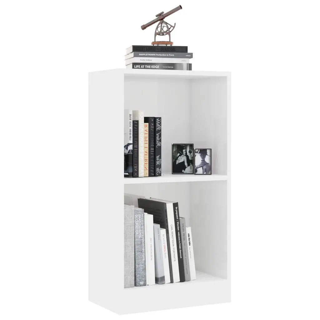 vidaXL Bookshelf High Gloss White 40x24x75 cm Chipboard