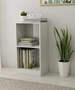 vidaXL Bookshelf High Gloss White 40x24x75 cm Chipboard