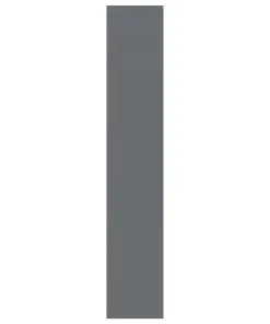 vidaXL 3-Tier Book Cabinet High Gloss Grey 40x24x108 cm Chipboard