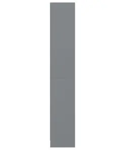 vidaXL 4-Tier Book Cabinet Grey 40x24x142 cm Chipboard