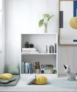 vidaXL Bookshelf White 60x24x74,5 cm Chipboard