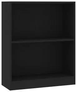 vidaXL Bookshelf Black 60x24x74.5 cm Chipboard