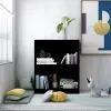 vidaXL Bookshelf Black 60x24x74.5 cm Chipboard
