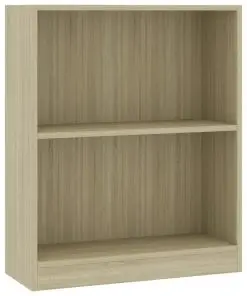vidaXL Bookshelf Sonoma Oak 60x24x74.5 cm Chipboard