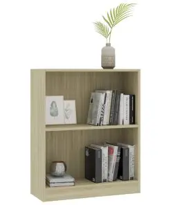 vidaXL Bookshelf Sonoma Oak 60x24x74.5 cm Chipboard