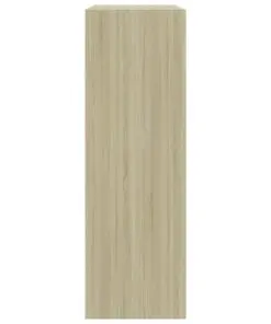 vidaXL Bookshelf Sonoma Oak 60x24x74.5 cm Chipboard
