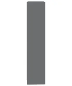 vidaXL 3-Tier Book Cabinet Grey 60x24x108 cm Chipboard