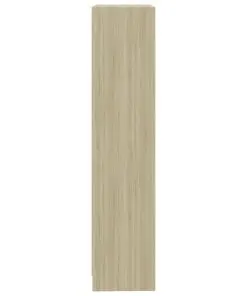 vidaXL 3-Tier Book Cabinet Sonoma Oak 60x24x108 cm Chipboard