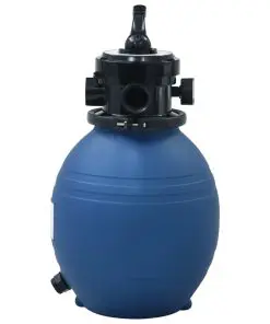 vidaXL Pool Sand Filter with 4 Position Valve Blue 300 mm