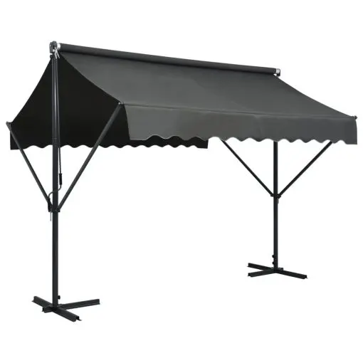 vidaXL Free Standing Awning 300×300 cm Anthracite