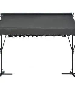 vidaXL Free Standing Awning 300×300 cm Anthracite