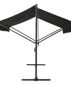 vidaXL Free Standing Awning 300×300 cm Anthracite
