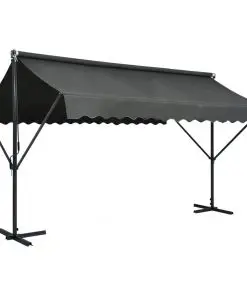 vidaXL Free Standing Awning 400×300 cm Anthracite