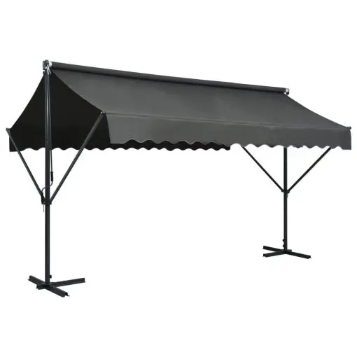 vidaXL Free Standing Awning 400×300 cm Anthracite