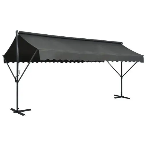 vidaXL Free Standing Awning 500×300 cm Anthracite