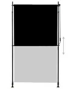 vidaXL Outdoor Roller Blind 120×270 cm Anthracite