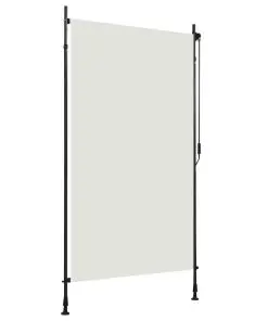 vidaXL Outdoor Roller Blind 120×270 cm Cream