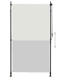 vidaXL Outdoor Roller Blind 120×270 cm Cream