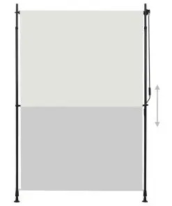 vidaXL Outdoor Roller Blind 150×270 cm Cream