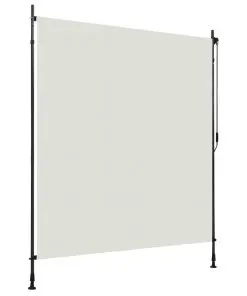 vidaXL Outdoor Roller Blind 200×270 cm Cream