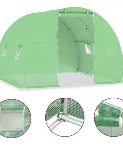 vidaXL Greenhouse with Steel Foundation 6 m? 3x2x2 m