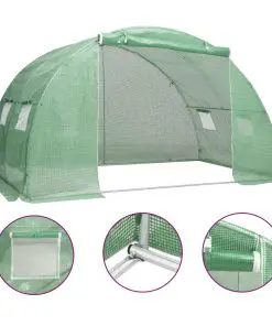 vidaXL Greenhouse with Steel Foundation 8 m? 2x4x2 m