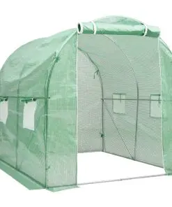 vidaXL Greenhouse with Steel Foundation 4 m? 2x2x2 m