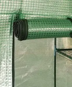 vidaXL Greenhouse with Shelves Steel 227×223 cm