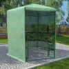 vidaXL Greenhouse with Shelves Steel 227×223 cm vidaXL Greenhouse with Shelves Steel 227×223 cm