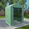vidaXL Greenhouse with Shelves Steel 143x143x195 cm vidaXL Greenhouse with Shelves Steel 143x143x195 cm