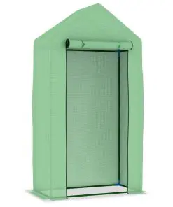 vidaXL Greenhouse with Steel Frame 0.5 m? 1×0.5×1.9 m