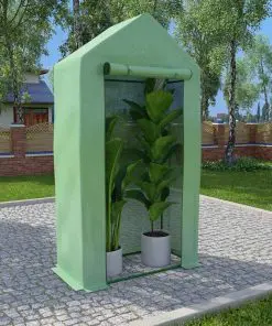 vidaXL Greenhouse with Steel Frame 0.5 m? 1×0.5×1.9 m