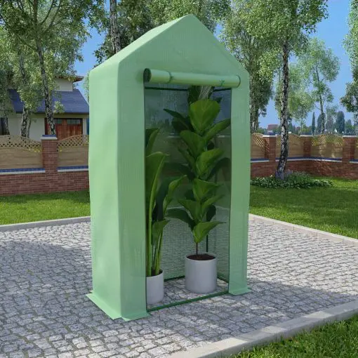 vidaXL Greenhouse with Steel Frame 0.5 m? 1×0.5×1.9 m