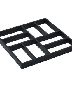 vidaXL Pavement Moulds 2 pcs 40x40x4 cm Plastic
