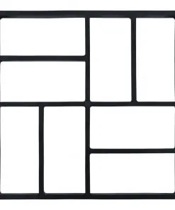 vidaXL Pavement Moulds 2 pcs 40x40x4 cm Plastic