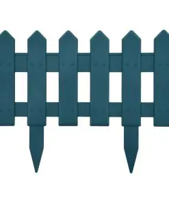 vidaXL Lawn Edgings 25 pcs Green 10 m PP