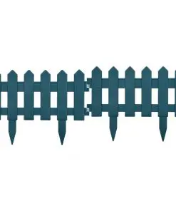 vidaXL Lawn Edgings 25 pcs Green 10 m PP