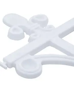 vidaXL Lawn Edgings 16 pcs White 10 m PP