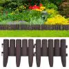 vidaXL Lawn Edgings 36 pcs Brown 10 m PP vidaXL Lawn Edgings 36 pcs Brown 10 m PP