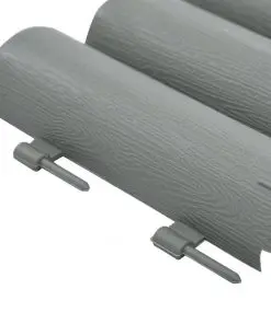 vidaXL Lawn Edgings 36 pcs Grey 10 m PP