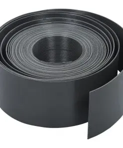 vidaXL Garden Edging Grey 10 m 10 cm PE