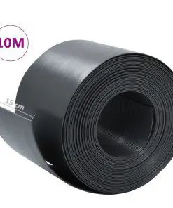 vidaXL Garden Edging Grey 10 m 15 cm PE