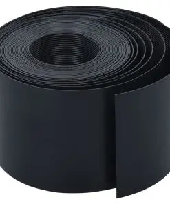 vidaXL Garden Edging Black 10 m 15 cm PE