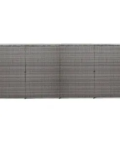 vidaXL Quadruple Wheelie Bin Shed Anthracite 305x78x120 cm Poly Rattan