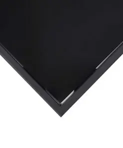 vidaXL Garden Bar Table Black 180x60x110 cm Tempered Glass