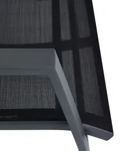 vidaXL Garden Rocking Chairs 2 pcs Textilene Black