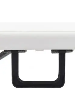 vidaXL Folding Garden Benches 2 pcs 180 cm HDPE White